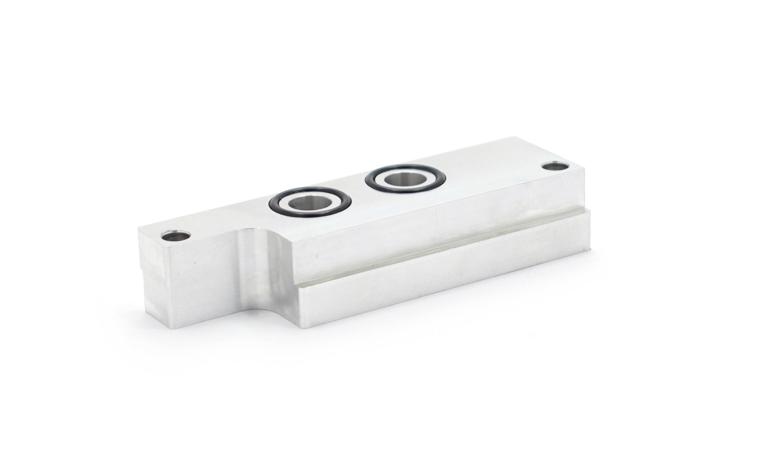 CANTON 22-630 Remote Oil Filter Mount Adapter for GM LS Engines with 12 AN Female Inlet and Outlet, Aluminum Natural Finish