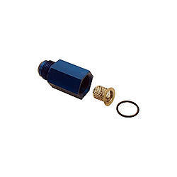 Canton 22-750 Straight 12 AN Female to 12 AN Male Stainless Steel Adapter with Aluminum Blue Anodized Finish