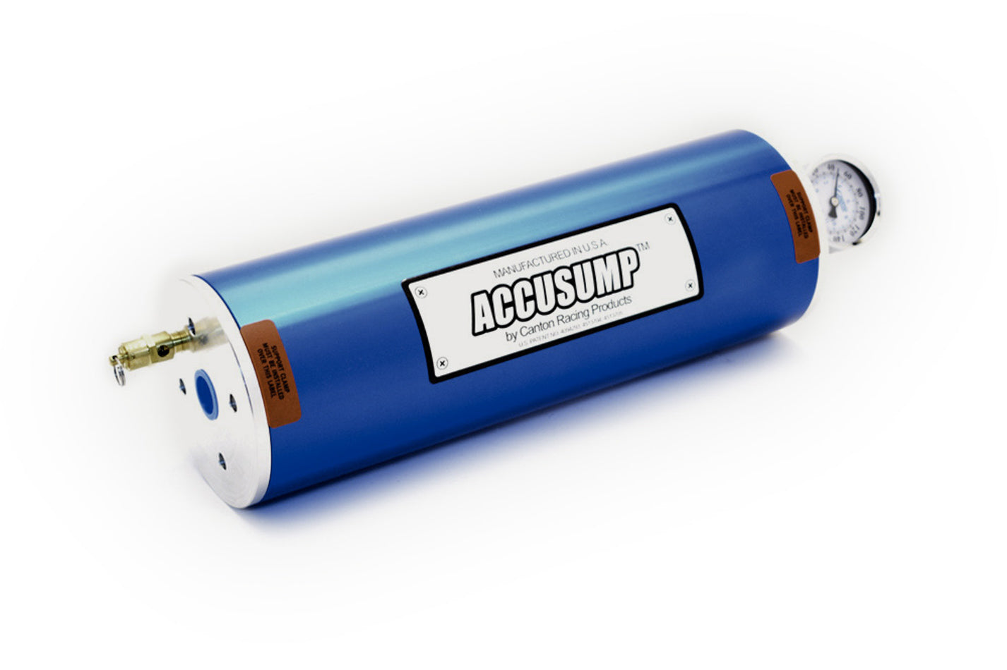 Canton 24-026 2-Quart Oil Accumulator with Aluminum Body and Blue Anodized Finish