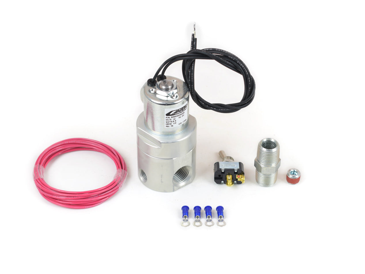 CANTON 24-270X Accusump Electric Valve Kit with 12V Remote Control and 1/2 Inch NPT Female Ports