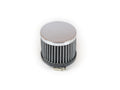 CANTON 65-500 V.C Breather Without Hood, Clamp-On, Round, 1-3/8 Inch OD Steel, Chrome Finish