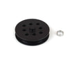CANTON 75-280 Water Pump Drive Pulley for Small Block Chevy and Ford, 1 Groove, 3.5 Inch Diameter, Aluminum Black Anodized