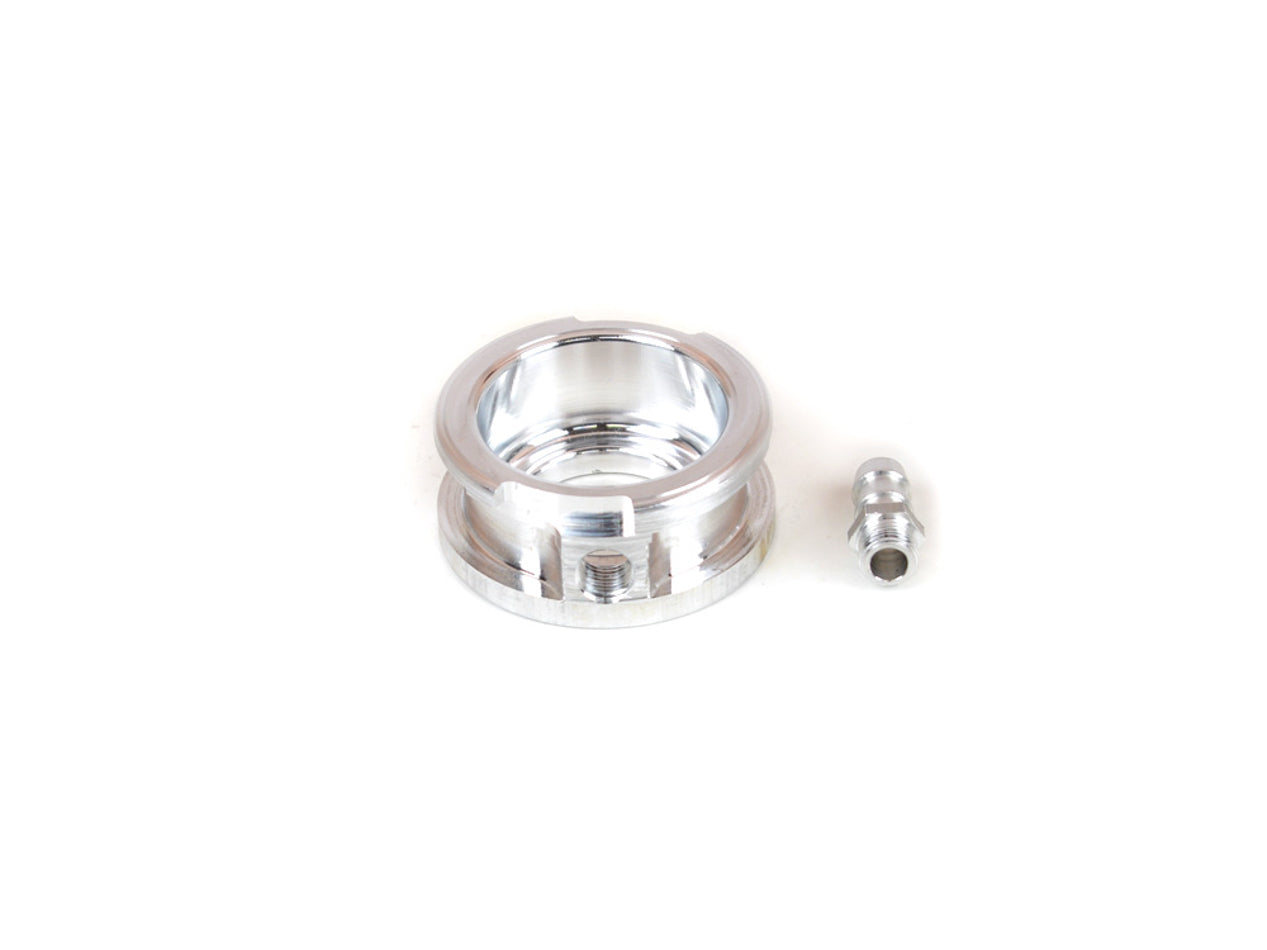 Canton 80-092 Weld-On Filler Neck with 1/8 in NPT Port and 3/8 in Hose Barb Fitting, Aluminum, Natural Finish