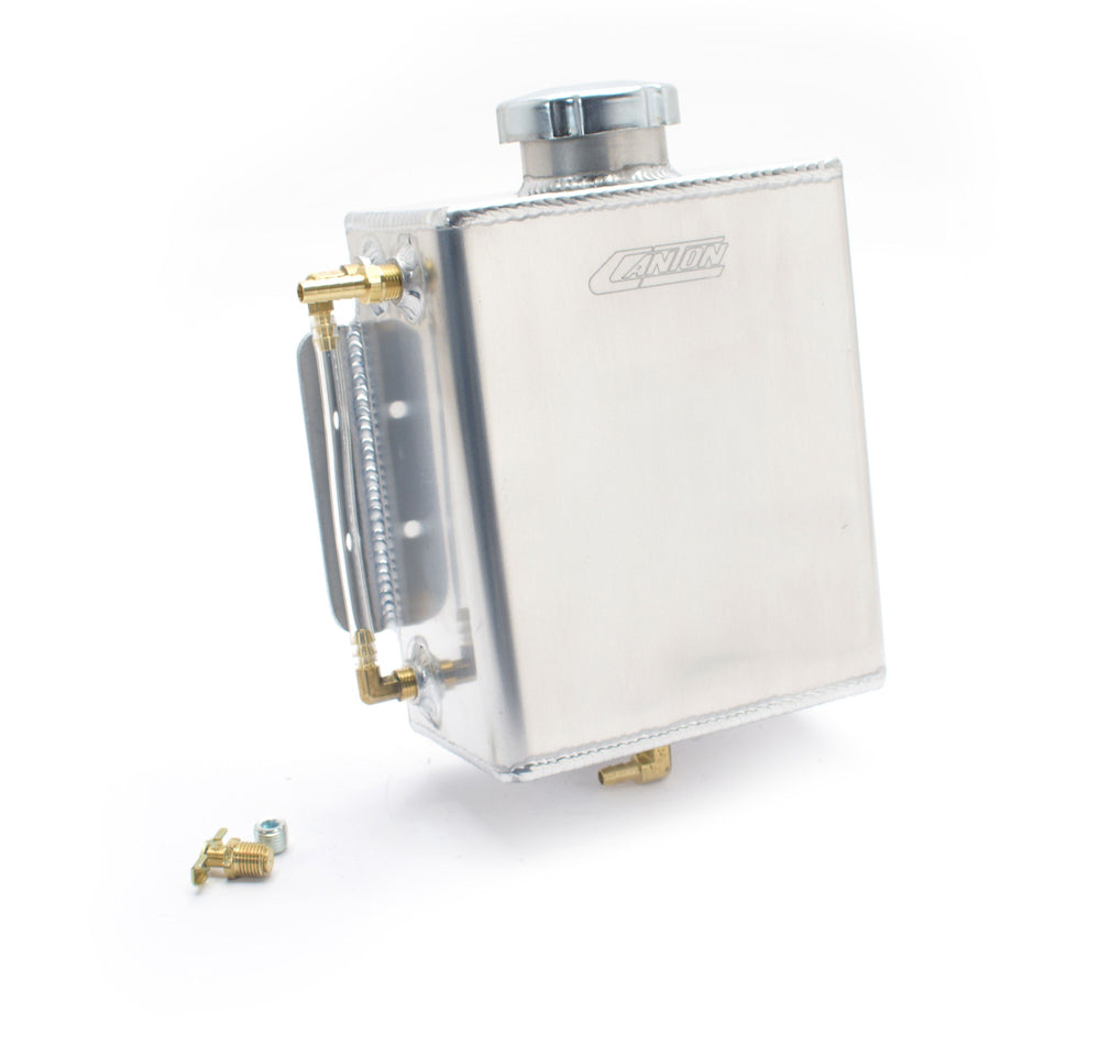 Canton 80-211 Aluminum 4 Quart Coolant Recovery Tank with Dual 1/4 Inch NPT Ports