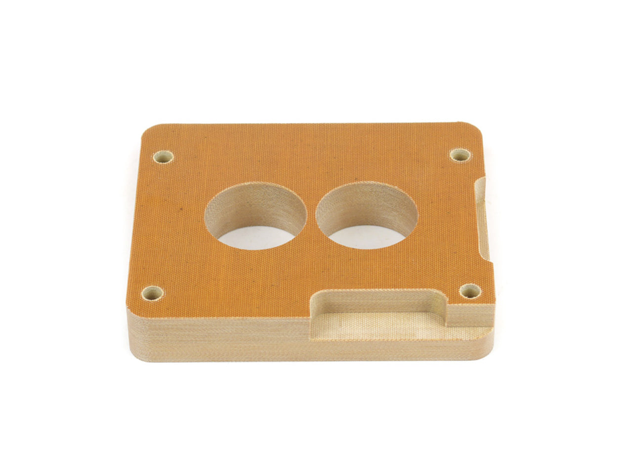 CANTON 85-040 Phenolic Carburetor Spacer for Holley 2-Barrel, 1 Inch Thick, Natural Finish