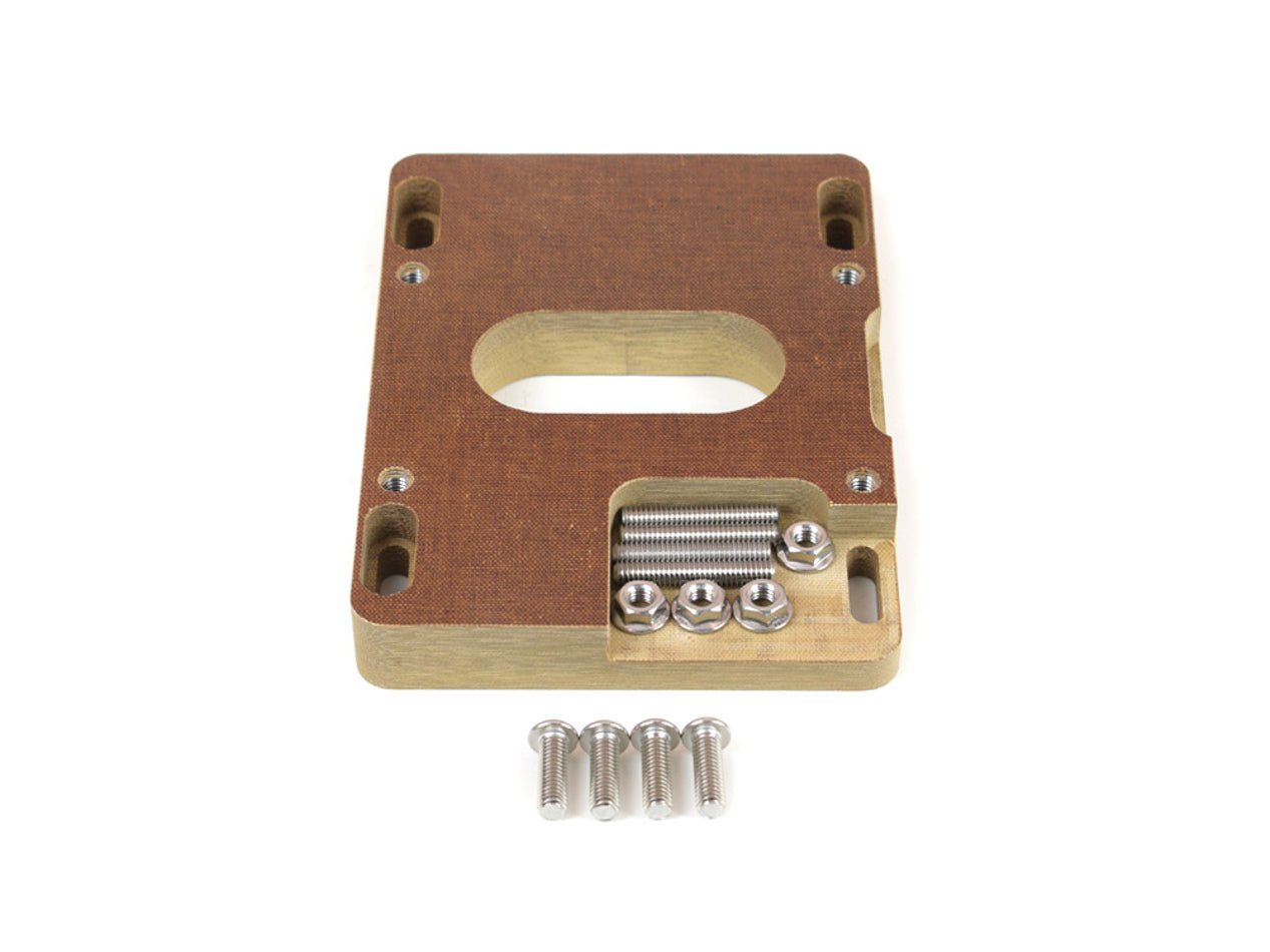 CANTON 85-060S Carburetor Adapter for Holley 2-Barrel to Square Bore, 1 Inch Phenolic, Open Design