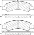 Centric Brake Parts 306.1363 Fleet Performance Para-Aramid Brake Pads for GM Fullsize SUVs and Trucks