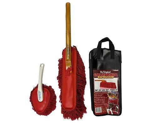 California Car Duster Combo Kit 62424 with Wood Handle Duster and Mini Duster