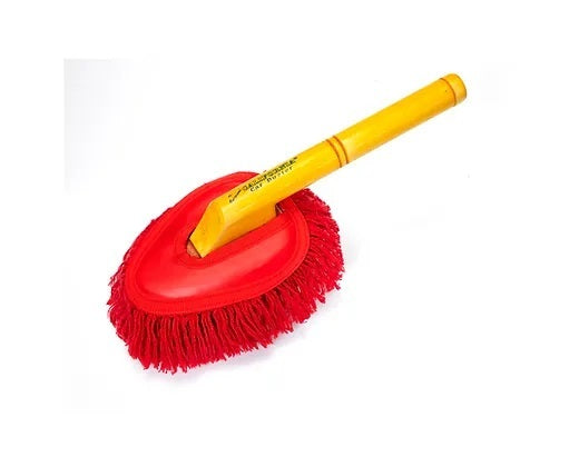 California Car Duster Mini Duster with 12-Inch Wood Handle and Cotton Head