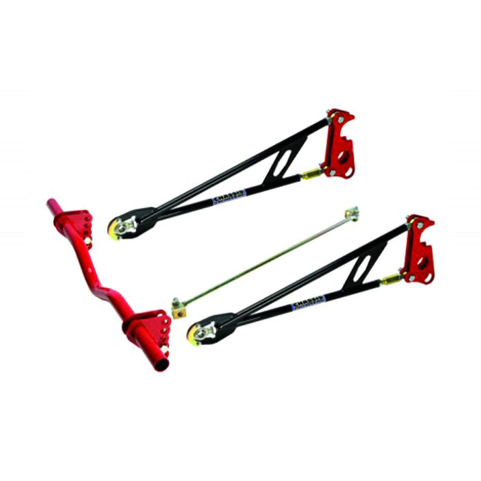 Chassis Engineering C/E3627 Ladder Bar Suspension Kit with Round Crossmember, 32 Inch Length, Double Adjustable