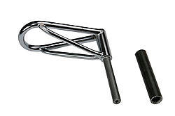 Chassis Engineering C/E4617 Roof Mount Tow Hook with Weld-On Steel Construction and Silver Powder Coat Finish