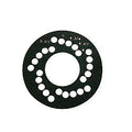 Chassis Engineering C/E8126 Bolt Circle Template, 5 Inch to 5-1/2 Inch Bolt Circles, Aluminum, Black