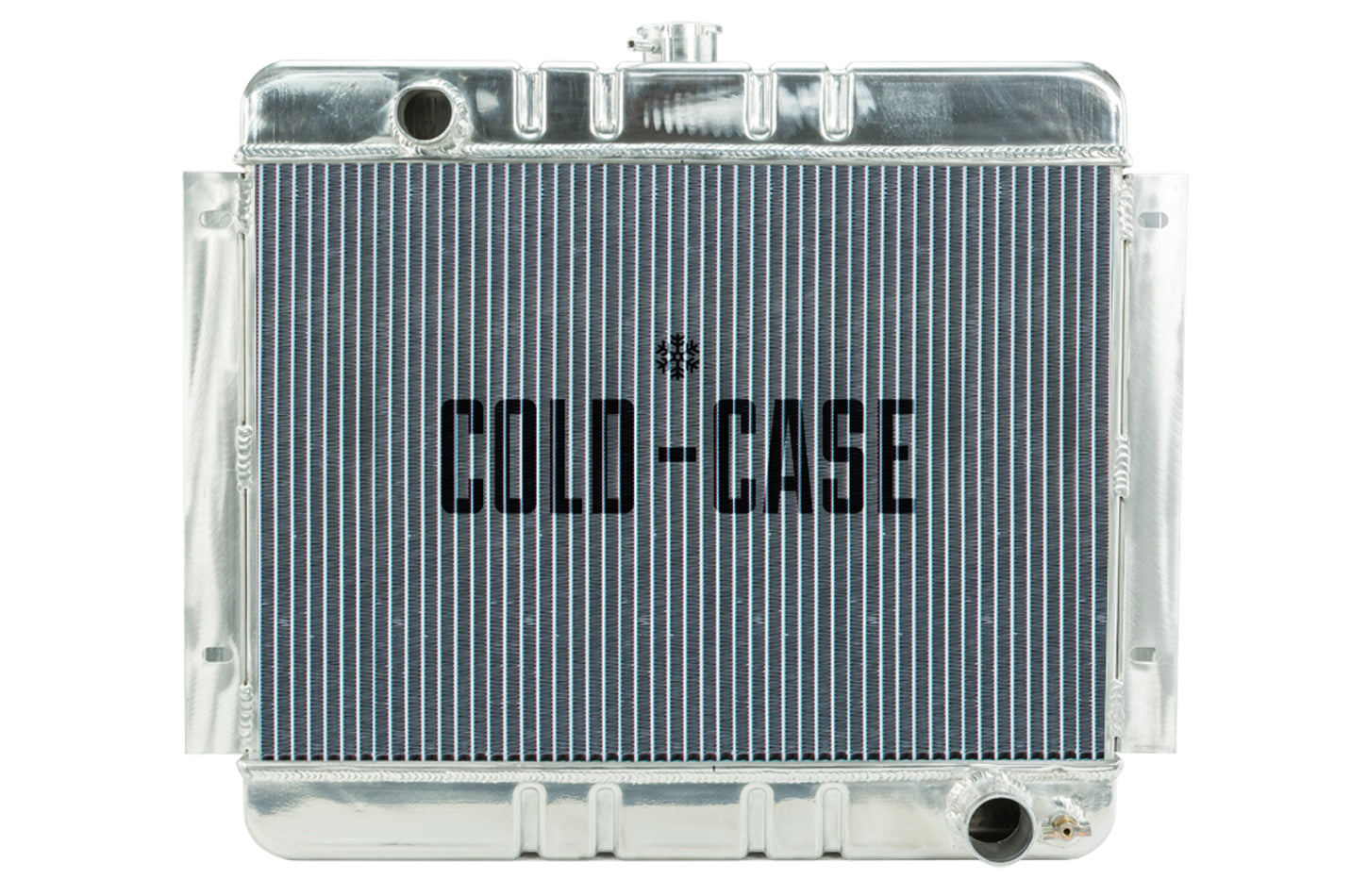 Cold Case Radiators 22.35x20.7 Inch Aluminum Radiator for 1962-1967 GM X-Body Chevy Nova with Driver Side Inlet and Passenger Side Outlet
