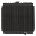 Cold Case Radiators FOM561AB Black Night Rider Series Radiator for Ford Mustang 1967-1970 with Passenger Side Inlet and Outlet, Aluminum, 22.4 x 21.5 Inches