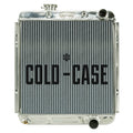 Cold Case Radiators FOM564 Aluminum Radiator for Ford Mustang 1964-66 with Passenger Side Inlet and Outlet, 19.6 x 21 Inches