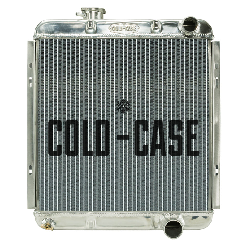 Cold Case Radiators FOM564 Aluminum Radiator for Ford Mustang 1964-66 with Passenger Side Inlet and Outlet, 19.6 x 21 Inches