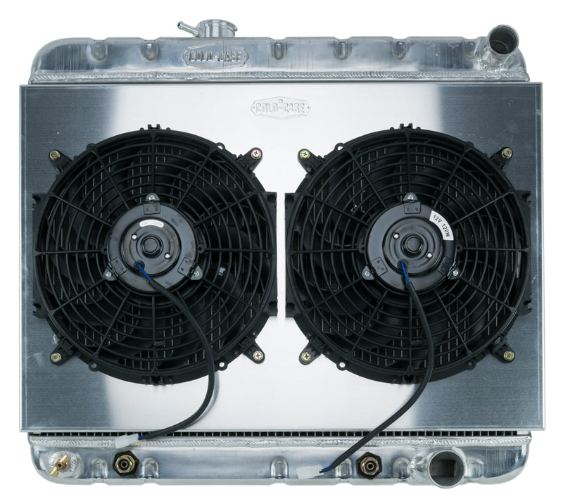 Cold Case Radiators GPG22AK 1964-1965 GTO Aluminum Radiator with Air Conditioning, Passenger Side Inlet and Outlet, Polished Finish