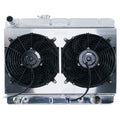 Cold Case Radiators GPG38ASK Aluminum Radiator for GM A-Body 1966-67 with Dual Fans and Air Conditioning, 25.5 Inches Wide
