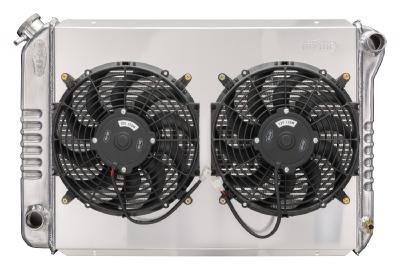 Cold Case Radiators LMM570-5K Mustang Coyote Swap Aluminum Radiator with Dual Fans for 1979-1993 Ford Mustang