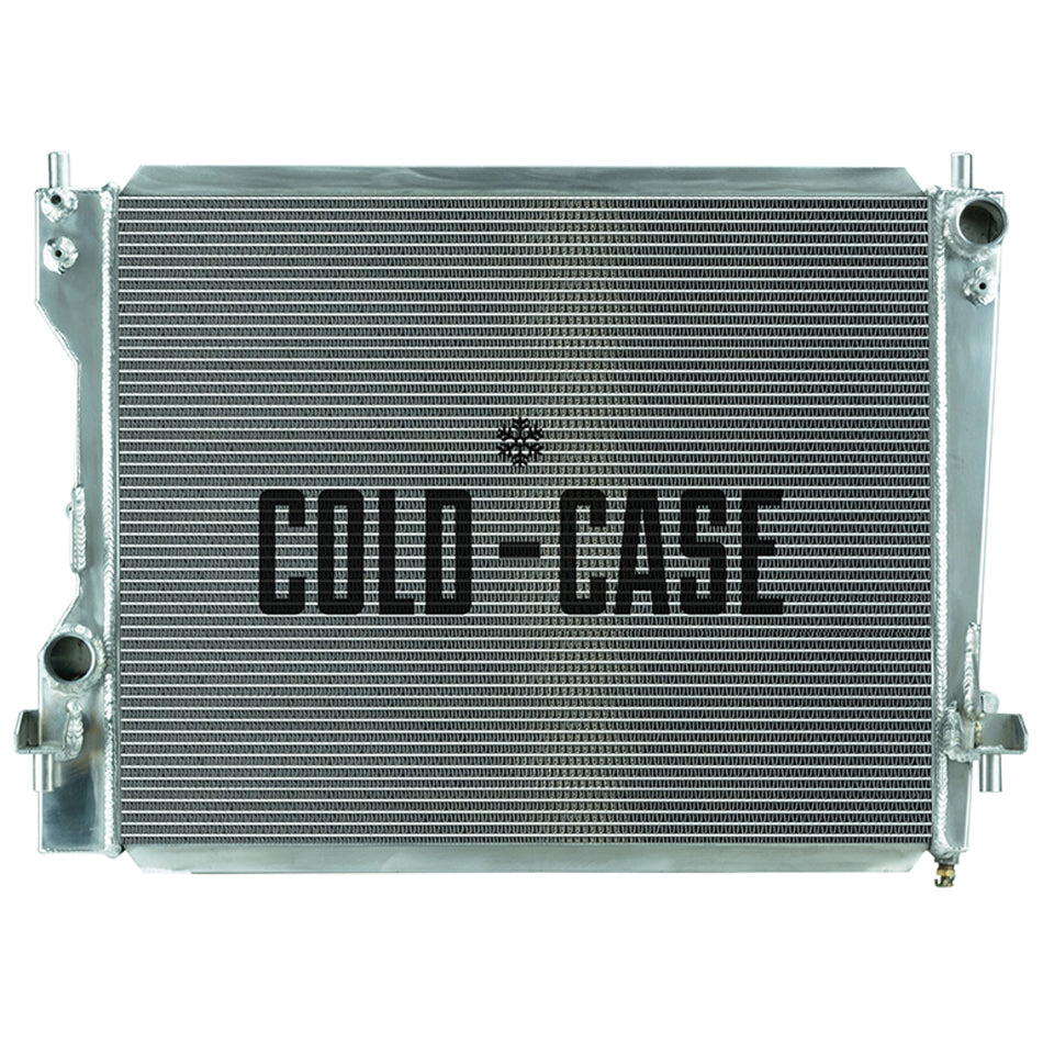 Cold Case Radiators LMM574 Aluminum Radiator for Ford Mustang 2005-2014, Passenger Side Inlet, Driver Side Outlet, Polished Finish