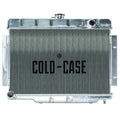 Cold Case Radiators MOJ990A Aluminum Radiator for Jeep CJ 1970-1985, Passenger Side Inlet, Driver Side Outlet, Polished Finish