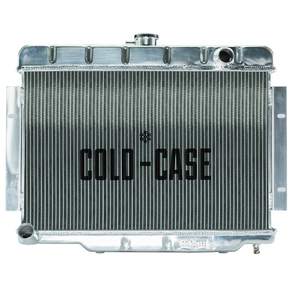 Cold Case Radiators MOJ990A Aluminum Radiator for Jeep CJ 1970-1985, Passenger Side Inlet, Driver Side Outlet, Polished Finish