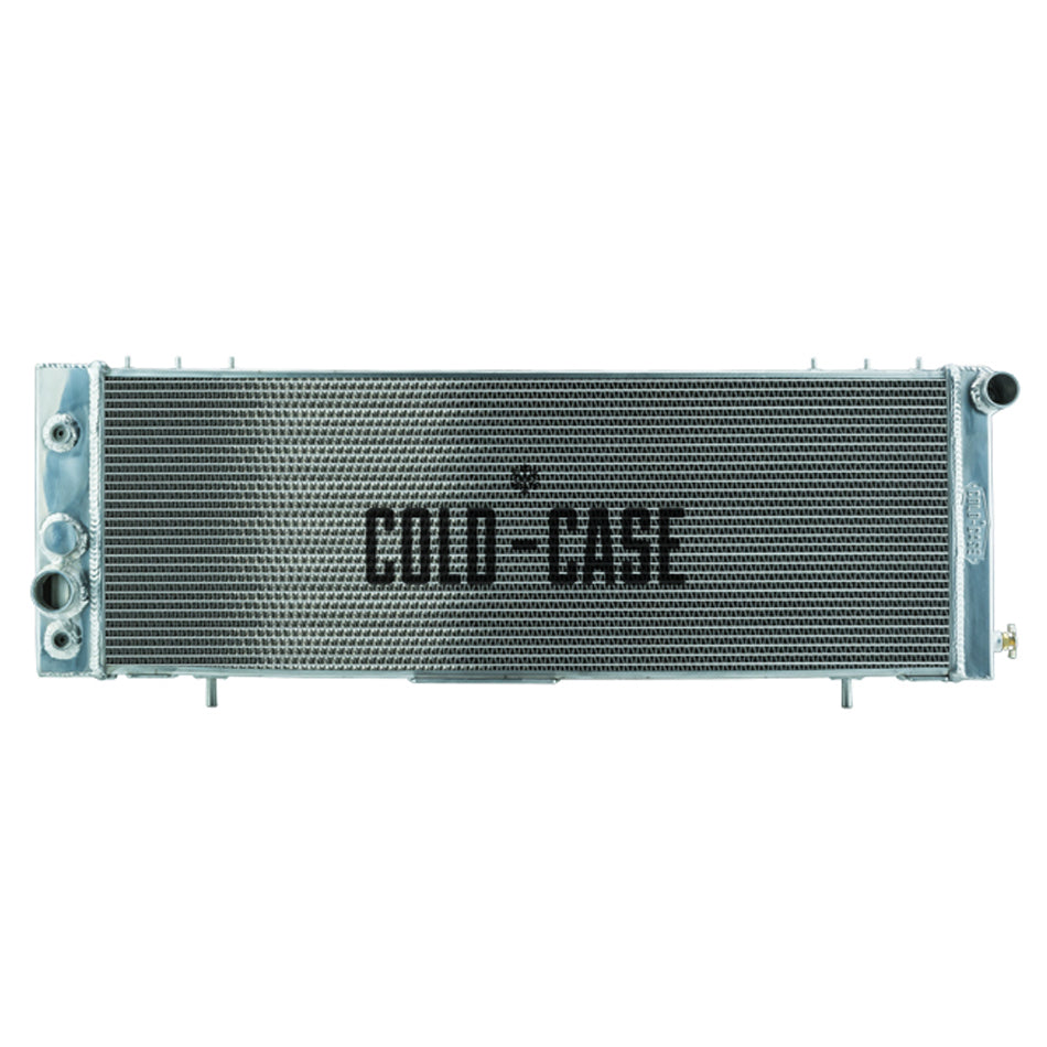 Cold Case Radiators MOJ994A Aluminum Radiator for Jeep Cherokee XJ 1991-2001, Passenger Side Inlet, Driver Side Outlet, Polished Finish