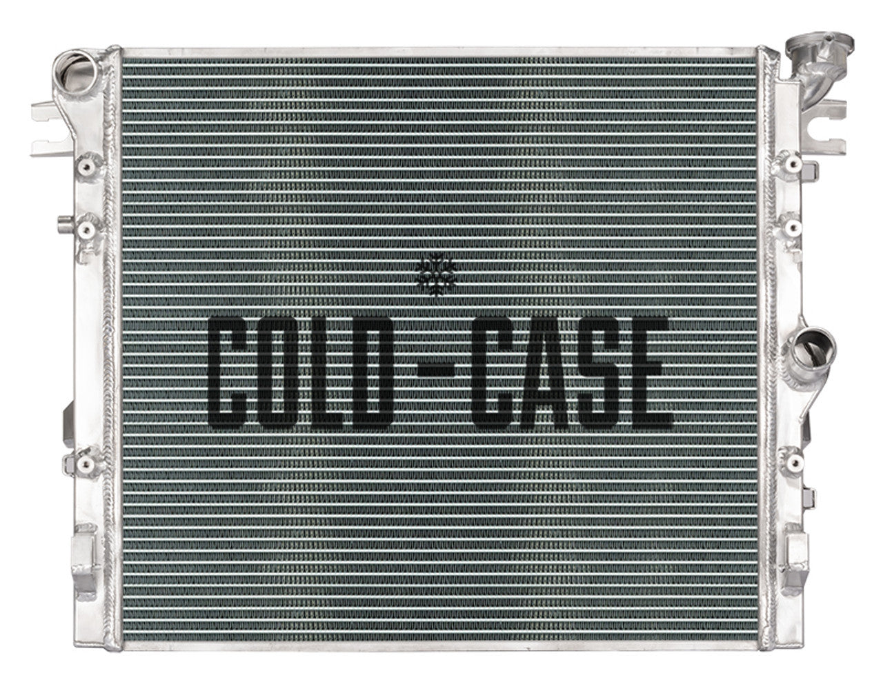 Cold Case Radiators MOJ995XD Aluminum Radiator for Jeep Wrangler JK 2007-2018, Passenger Side Inlet and Outlet, Polished Finish