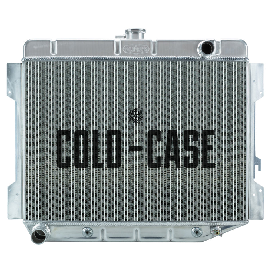 Cold Case Radiators Mop754A E Body Challenger Radiator for 1966-1974 with Aluminum Construction and Passenger Side Inlet