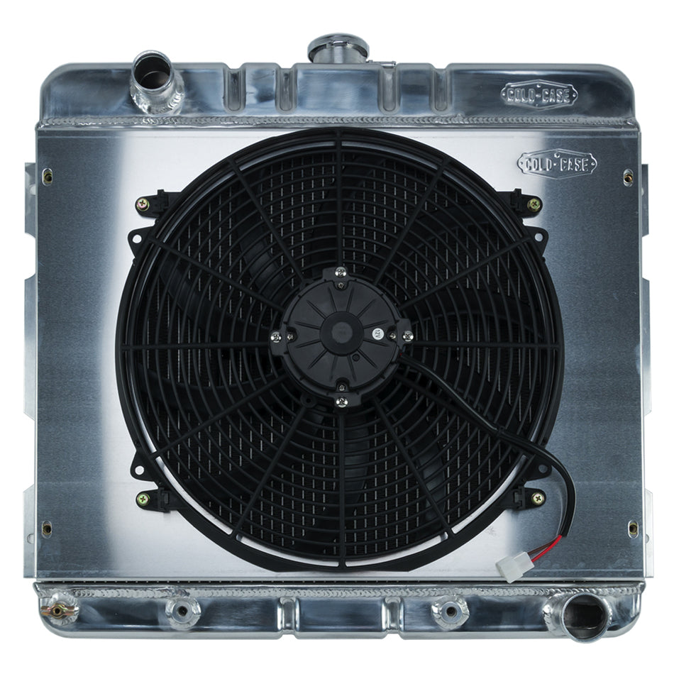 Cold Case Radiators MOP755AK Aluminum Radiator and Fan Kit for 1970-1972 A-Body and B-Body Mopar Vehicles