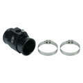 Cold Case Radiators TS38 1.5 Inch Hose Adapter with 1/4 Inch NPT Port, Aluminum, Black Anodized