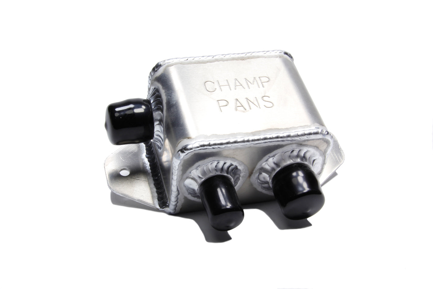Champ Pans JR910 Air-Oil Separator Tank 2.5 Inch Wide by 4 Inch Tall Aluminum with Dual 12 AN Male Fittings and 1/4 Inch NPT Female Fitting