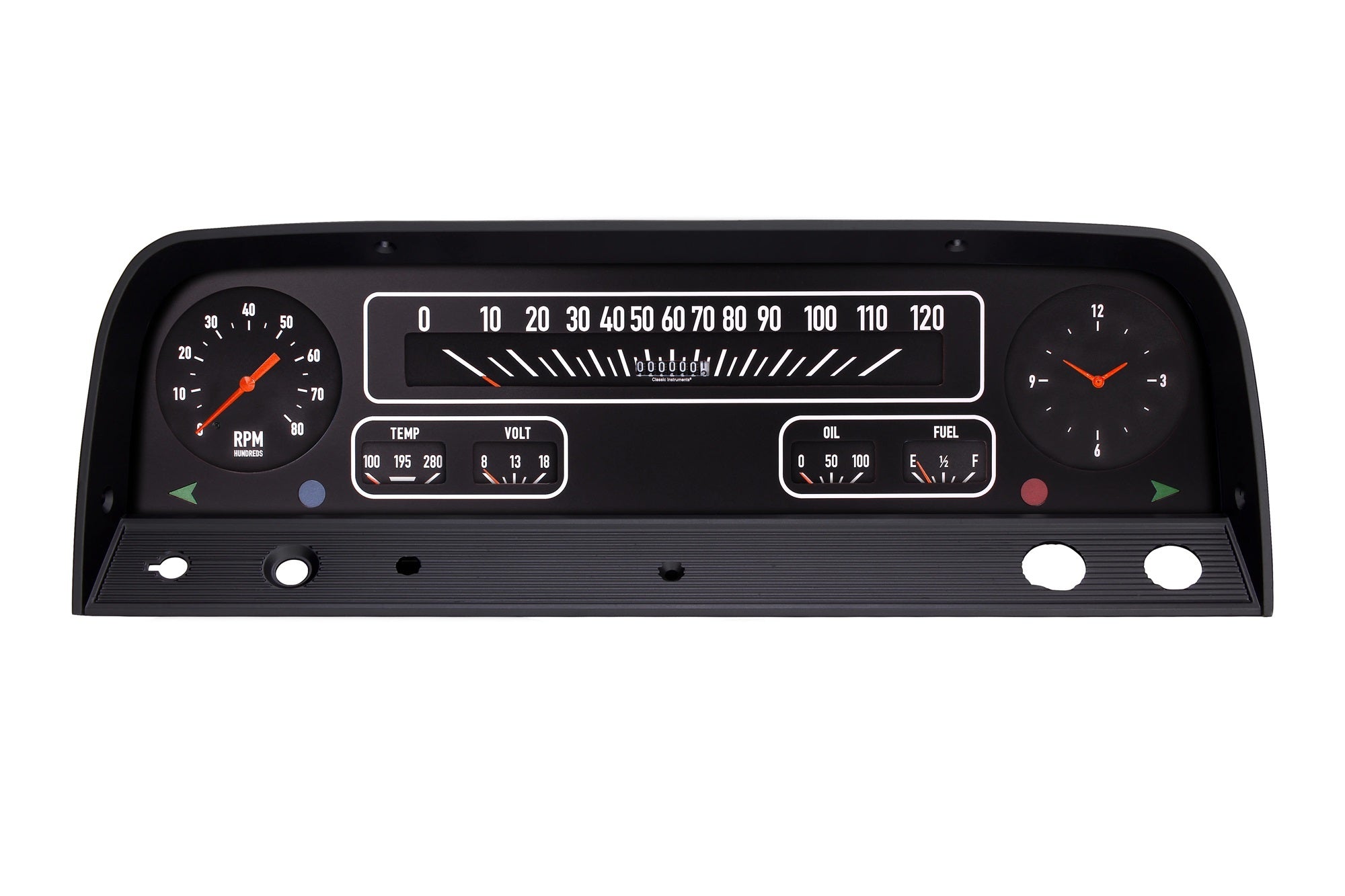 Classic Instruments CT64B Gauge Kit for 1964-1966 Chevy Trucks with Black Face Dash Cluster