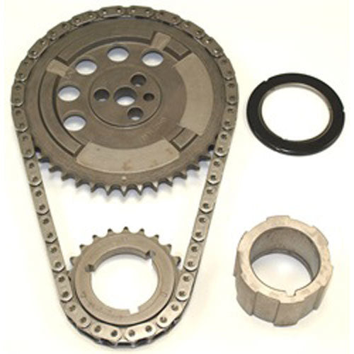 Cloyes 9-3672TX3Z Billet True Roller Timing Chain Set for GM LS2 2006, Single Roller, Adjustable Keyway, Steel Construction