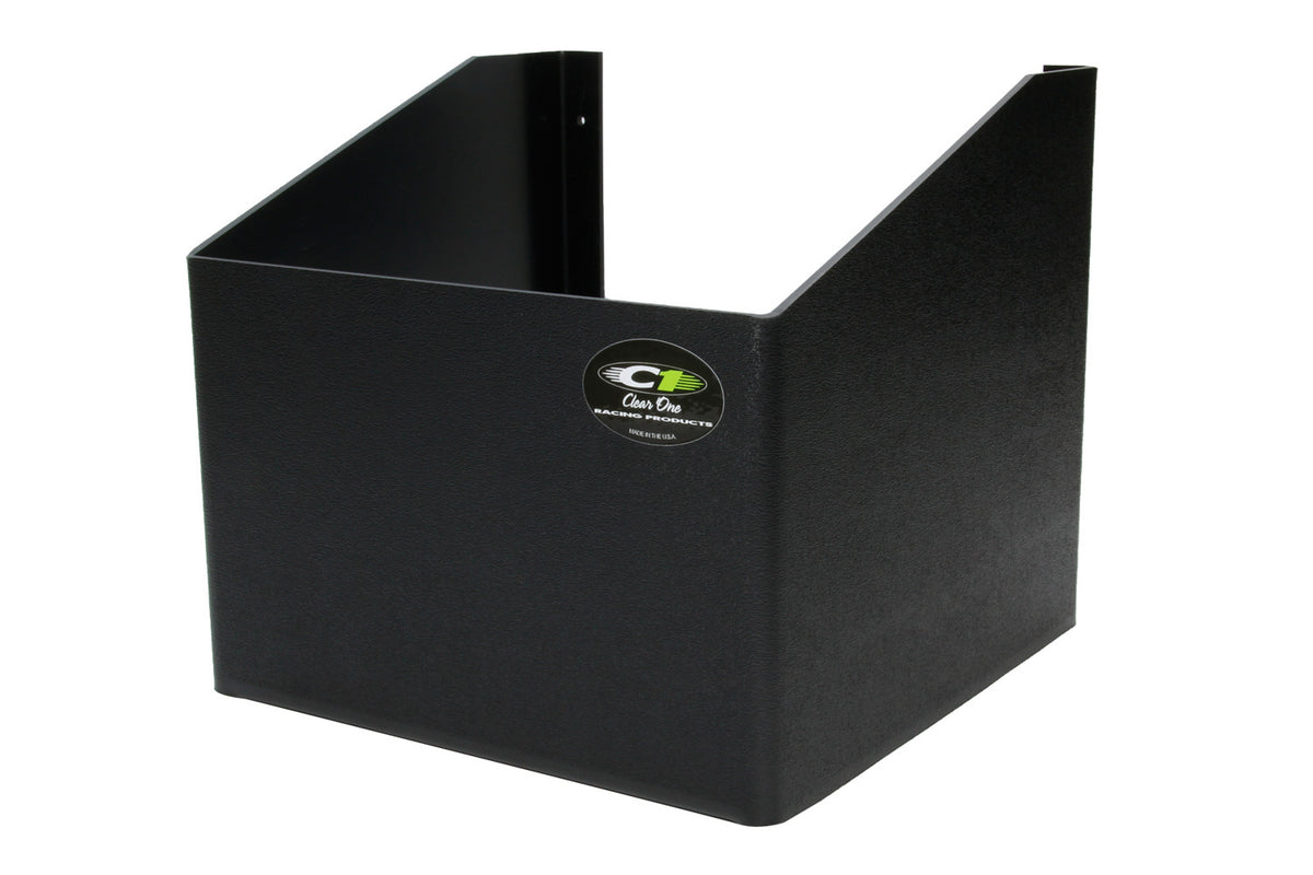 Clear One Racing Products TC108 Utility Jug Rack for Fuel Containers, 1 Bay, Black Plastic