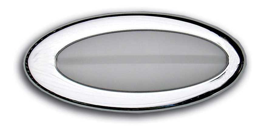 Clayton Machine Works DM-402 Elliptical Dome Light with Frosted Lens and Surface Mount, 12V