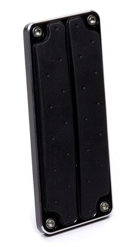 Clayton Machine Works TA-206-DBW Throttle Pedal Pad for Drive By Wire Systems, Rubber and Aluminum, Black Anodized Finish