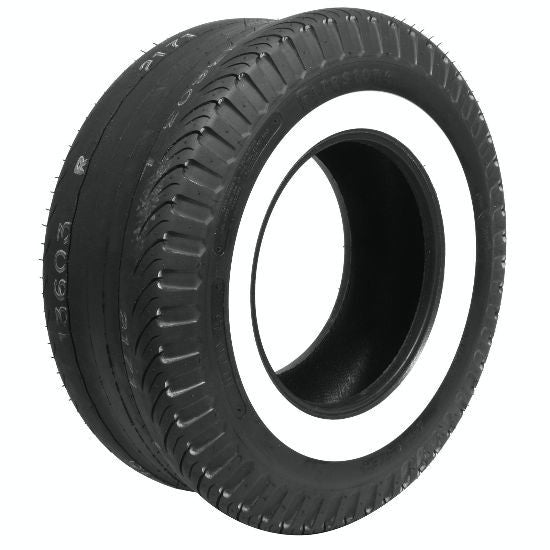 Coker Tire 623048 Firestone Dragster 10.00-15 Bias-Ply White Sidewall Tire