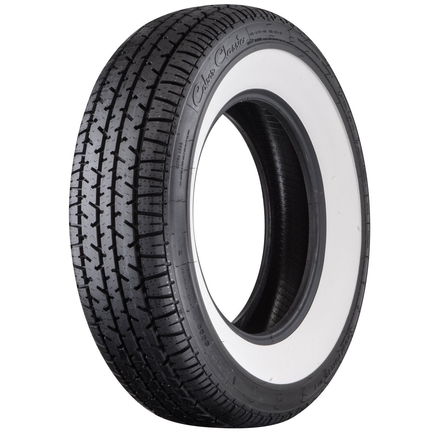 Coker Tire P205/75R15 Classic Star Series Radial White Sidewall Tire