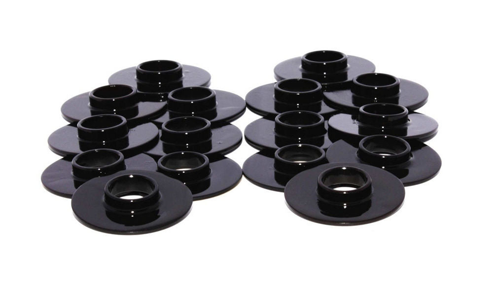 Comp Cams Valve Spring Locator 4781-16, 1.550 Inch Outside Diameter, 0.570 Inch Inside Diameter, 0.060 Inch Thickness, Steel, Set of 16