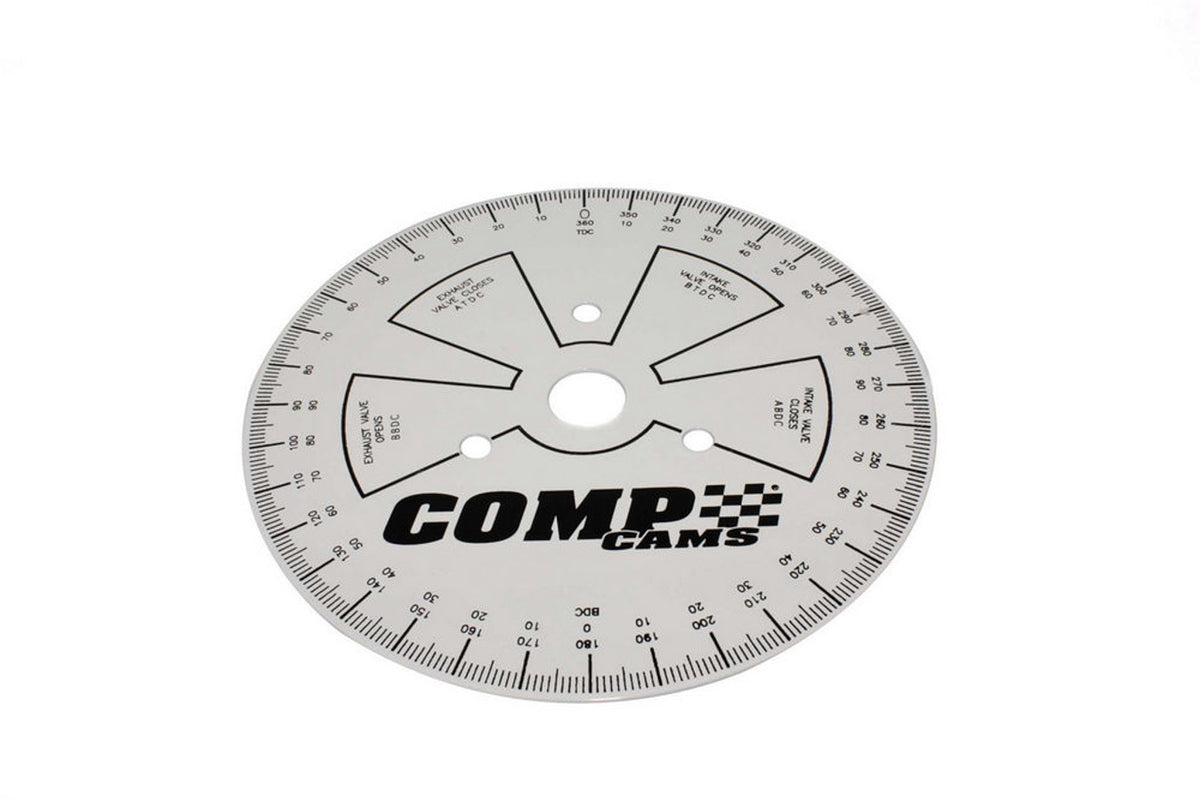 Comp Cams Degree Wheel 4790CPG Sportsman 9 Inch Steel White