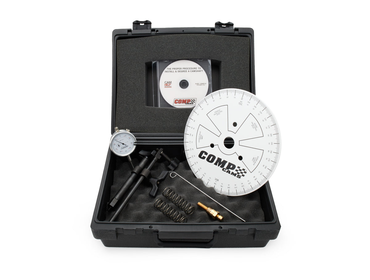 Comp Cams Camshaft Degree Kit with Cylinder Heads On - 9-Inch Degree Wheel Diameter