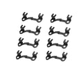Comp Cams BBC Adjustable Guide Plates for 3/8 Inch Pushrods, Raised Steel Construction, Black Oxide Finish, Set of 8