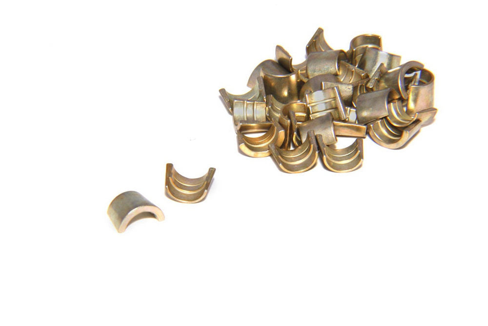 Comp Cams 603-16 Steel Valve Locks, 3/8 Inch Valve Stem, 7 Degree Single Groove, Cadmium Finish, Set of 16