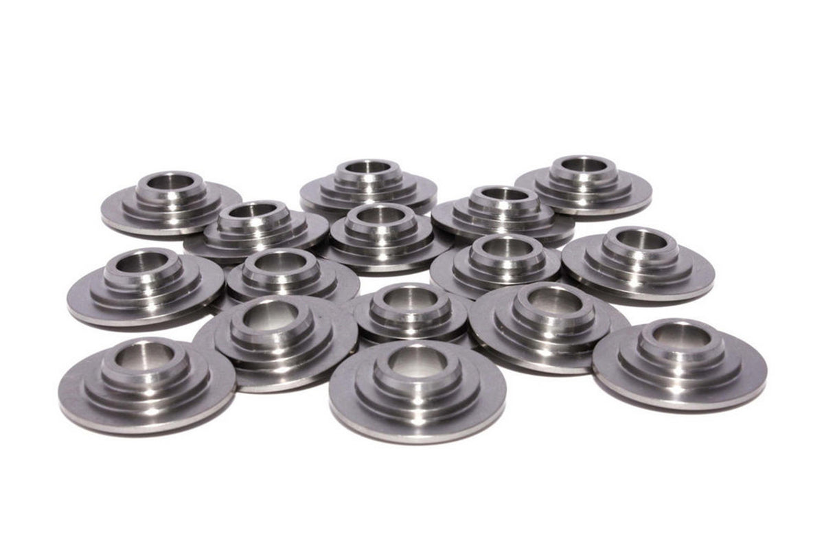 Comp Cams 754-16 Titanium Valve Spring Retainers for LS1 Engines, 7 Degree, 0.860 Inch OD, Dual Spring, Set of 16