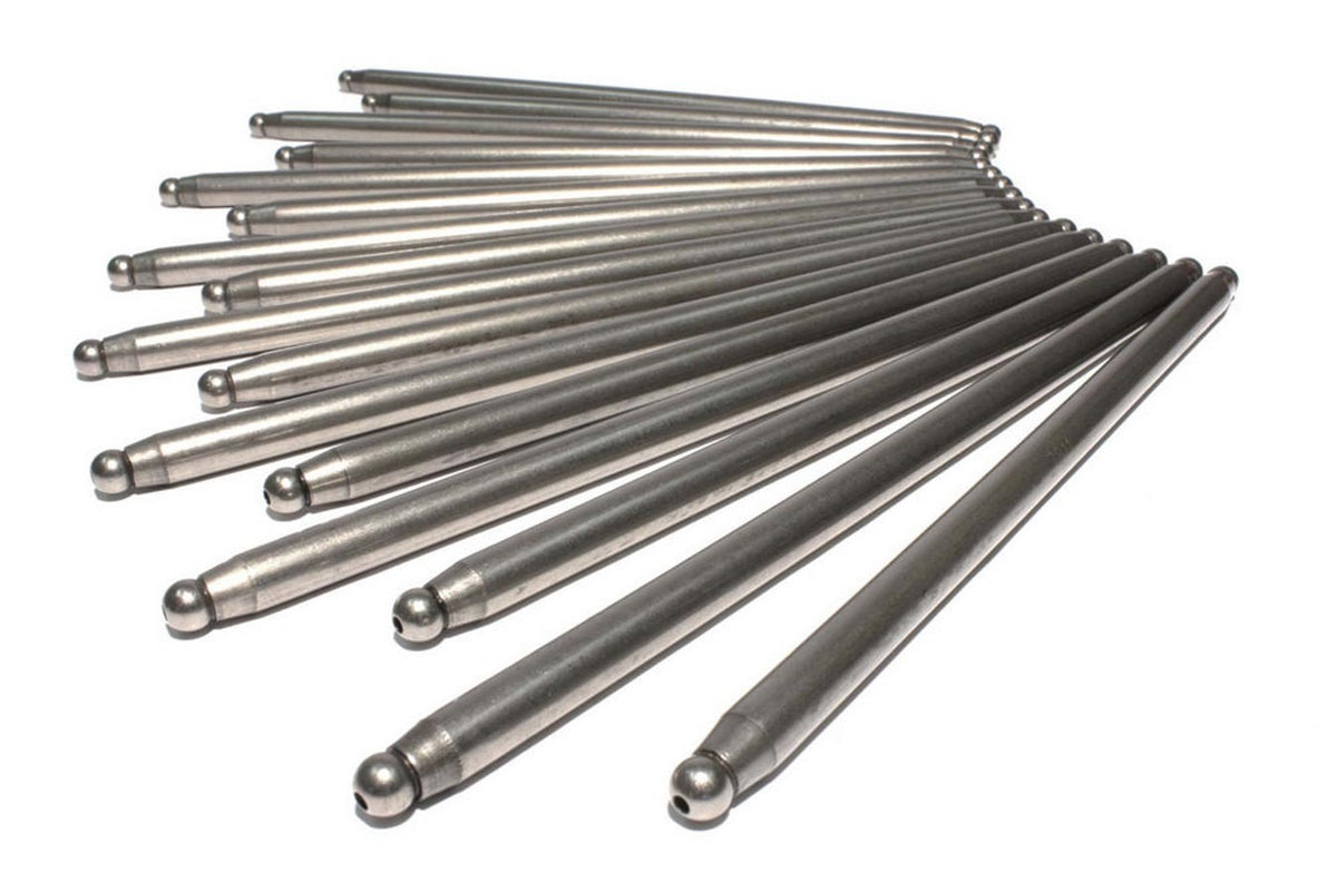 Comp Cams 7854-16 Hi-Energy Pushrods for Big Block Chevy, 8.280 Inch and 9.252 Inch Lengths, 3/8 Inch Diameter, Steel Set of 16
