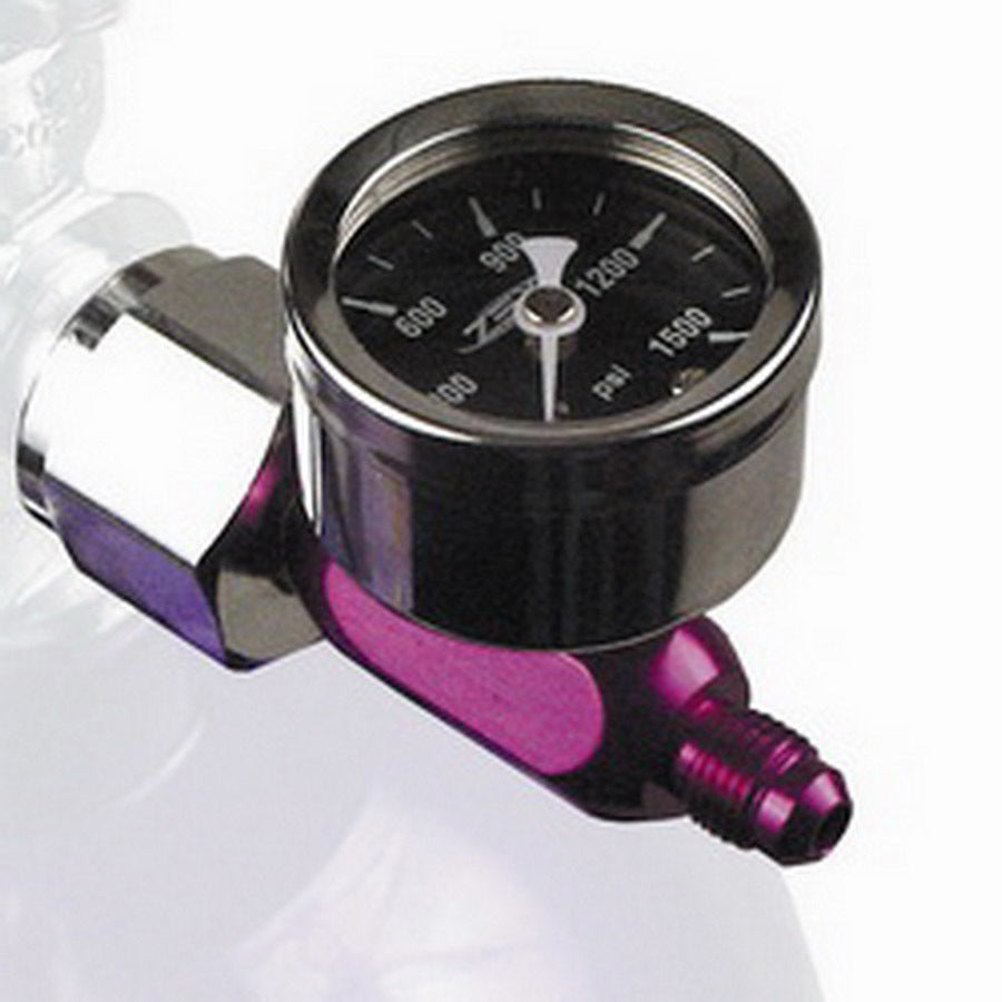 Comp Cams Nitrous Pressure Gauge 0-1500 psi Mechanical Analog 1-1/2 Inch Black Face