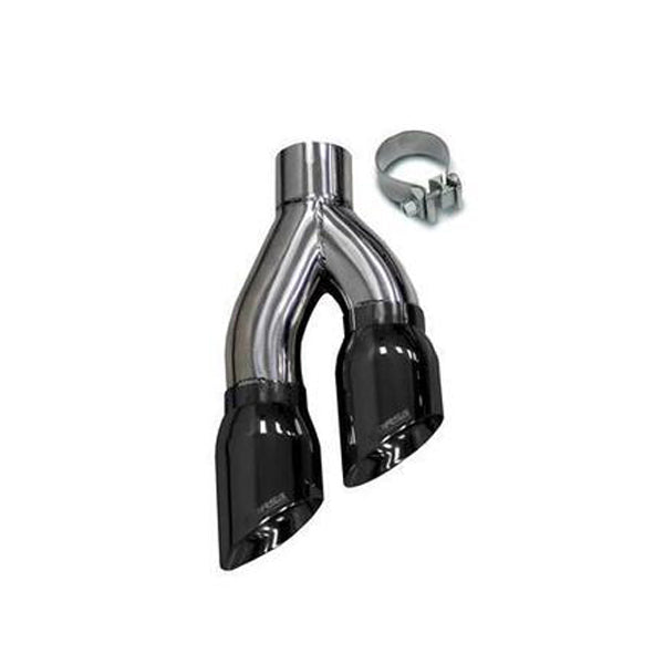 Corsa Performance 14031BLK Exhaust Tip with Dual 4-Inch Round Outlets and Black Finish