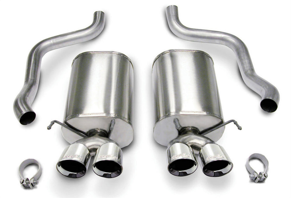 Corsa Performance 14169 Axle Back Exhaust System for Chevrolet Corvette 2005-2008 with 2.5-Inch Diameter and 3.5-Inch Tips