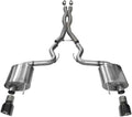 Corsa Performance 14332BLK Exhaust Cat-Back System with 3 Inch Diameter and Black Stainless Tips for Ford Mustang 2015-2017